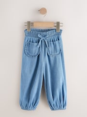 Mid Blue Denim Cuffed Pullon Trousers (3mths-7yrs) - Image 5 of 8