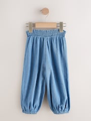 Mid Blue Denim Cuffed Pullon Trousers (3mths-7yrs) - Image 6 of 8