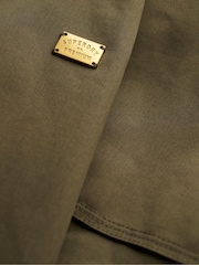 Superdry Green Short Trench Coat - Image 8 of 8
