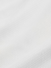 White Slim Fit Cotton Rich Textured Easy Care Smart Shirt - Image 7 of 8