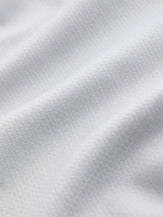 Light Grey Slim Fit Cotton Rich Textured Easy Care Smart Shirt - Image 3 of 3