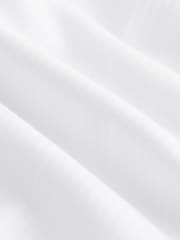 White Self Stripe Regular Fit Cotton Rich Textured Easy Care Smart Shirt - Image 3 of 3