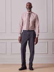 铁锈色棕色纹理 - Signature 100% 纯棉智能衬衫 - 9的图像2｝