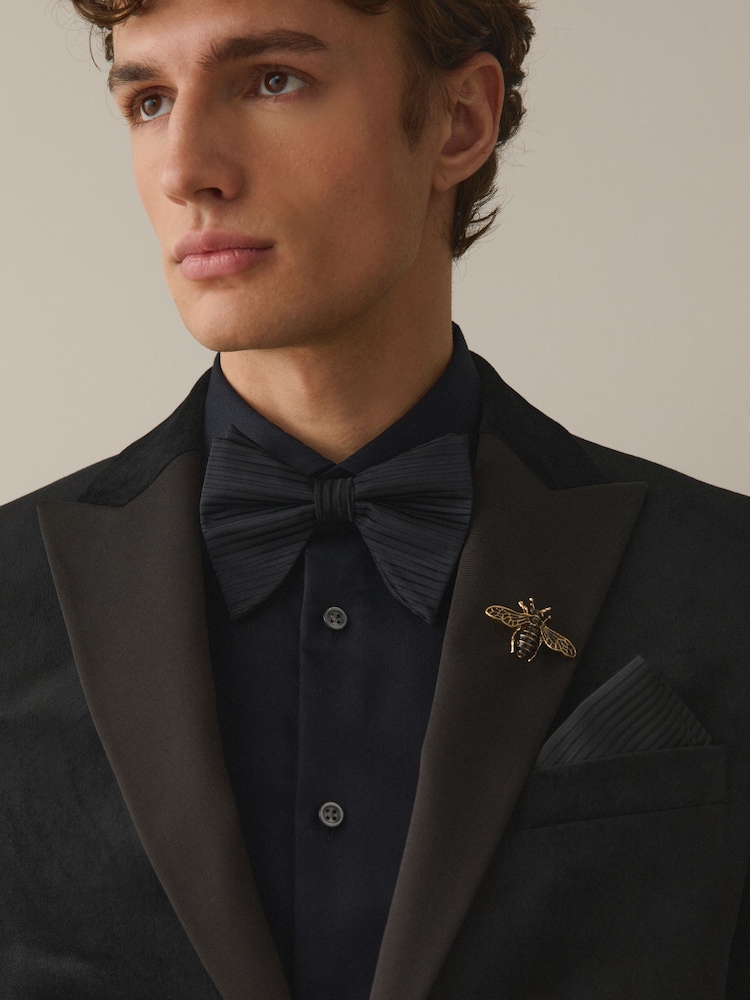 black dress shirt with gold bow tie Off-Shoulder Ball Gown by Rachel Allan RQ5001