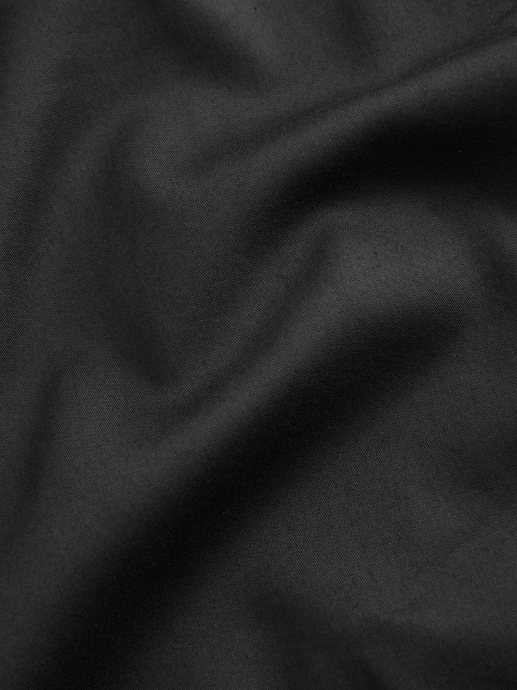 黑色缎纹/黑色 - 场合 100% 棉衬衫、领带、口袋巾和胸针套装 - 8的图像8｝