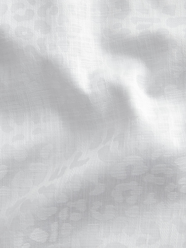 白豹/白色蝴蝶结 - 场合 100% 棉衬衫、领带、口袋巾和胸针套装 - 9的图像9｝