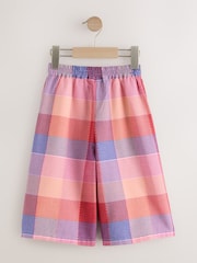 Bright Pink Multi Check Pullon Barrel Trousers (3mths-7yrs) - Image 5 of 7