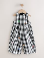 Black/White Gingham Sleeveless Playsuit (3mths-7yrs) - Image 1 of 5