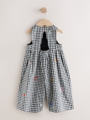 Black/White Gingham Sleeveless Playsuit (3mths-7yrs) - Image 2 of 5