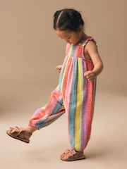 Rainbow Stripe Strappy Jumpsuit (3mths-7yrs) - Image 2 of 3