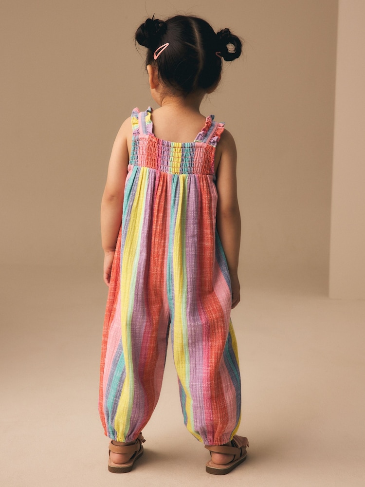 Rainbow Stripe Strappy Jumpsuit (3mths-7yrs) - Image 3 of 3