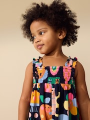 Rainbow Apple Print Ric Rac Strappy Jumpsuit (3mths-7yrs) - Image 2 of 8