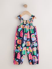 Rainbow Apple Print Ric Rac Strappy Jumpsuit (3mths-7yrs) - Image 5 of 8