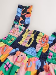 Rainbow Apple Print Ric Rac Strappy Jumpsuit (3mths-7yrs) - Image 7 of 8