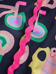 Rainbow Apple Print Ric Rac Strappy Jumpsuit (3mths-7yrs) - Image 8 of 8