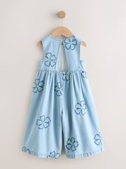 Blue Floral - Damit Pang-laro na Walang Manggas (3buwan-7taon) - Larawan 2 ng 4