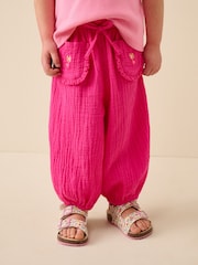 Bright Pink Pull On Trousers (3mths-7yrs) - Image 1 of 4