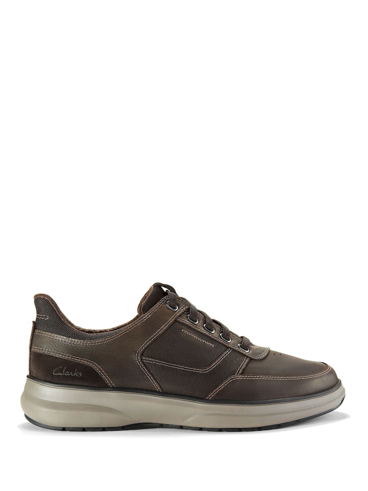Clarks Brown Mullan Easy Shoes - Image 1 of 6