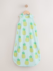 明るいグリーンPineapple - 0.5 Tog ノースリーブ ベビー スリープバッグ - 画像 1 / 6