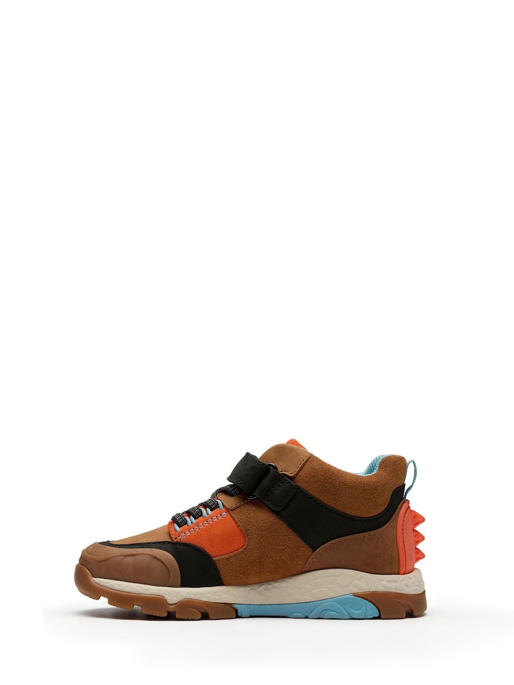 Clarks Brown Steggy2 Glow Kids Boots - Image 2 of 6 Clarks Brown Steggy2 Glow Kids Boots - Image 2 of 6