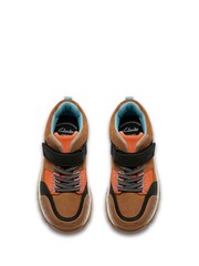 Clarks Brown Steggy2 Glow Kids Boots - Image 4 of 6