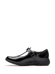 Clarks Black Relda Gem Kids Shoes - Image 2 of 8
