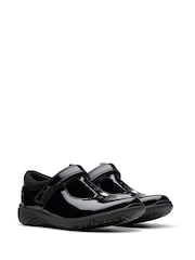 Clarks Black Relda Gem Kids Shoes - Image 4 of 8