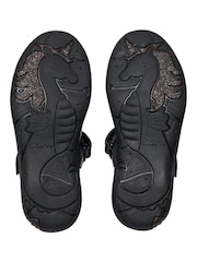 Clarks Black Relda Gem Kids Shoes - Image 8 of 8