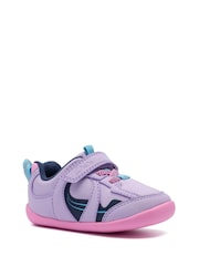 Clarks Purple Pre Walker Hero Toddler Shoes - Image 3 of 6