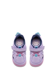Clarks Purple Pre Walker Hero Toddler Shoes - Image 4 of 6