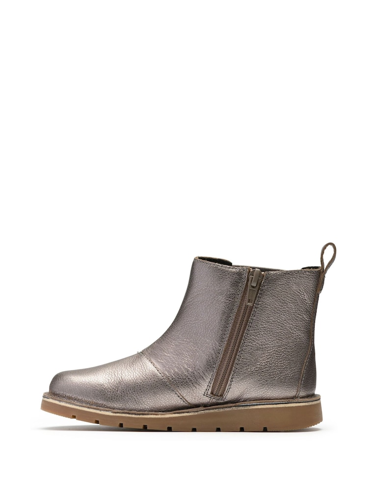 Clarks Metallic Joyful Sky Kids Boots - Image 2 of 6 Clarks Metallic Joyful Sky Kids Boots - Image 2 of 6