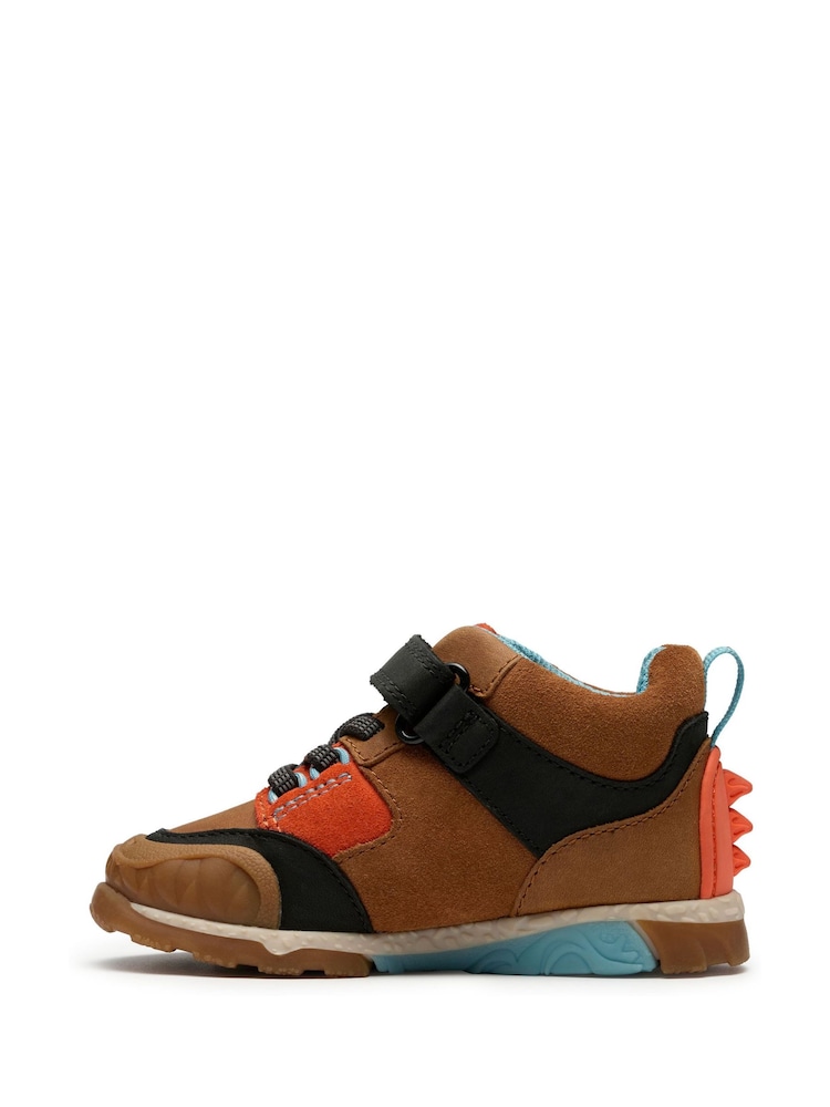 Clarks Brown Steggy2 Glow Toddler Boots - Image 2 of 6 Clarks Brown Steggy2 Glow Toddler Boots - Image 2 of 6