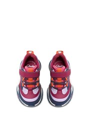 Clarks Red Feather Track Toddler Trainers - Image 4 of 6