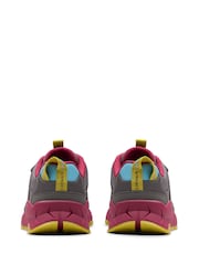 Clarks Grey Selva Hero Kids Shoes - Image 5 of 6
