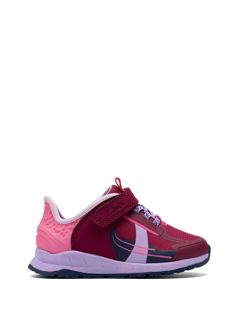 Clarks Red Selva Lane Toddler Shoes - Image 1 of 6