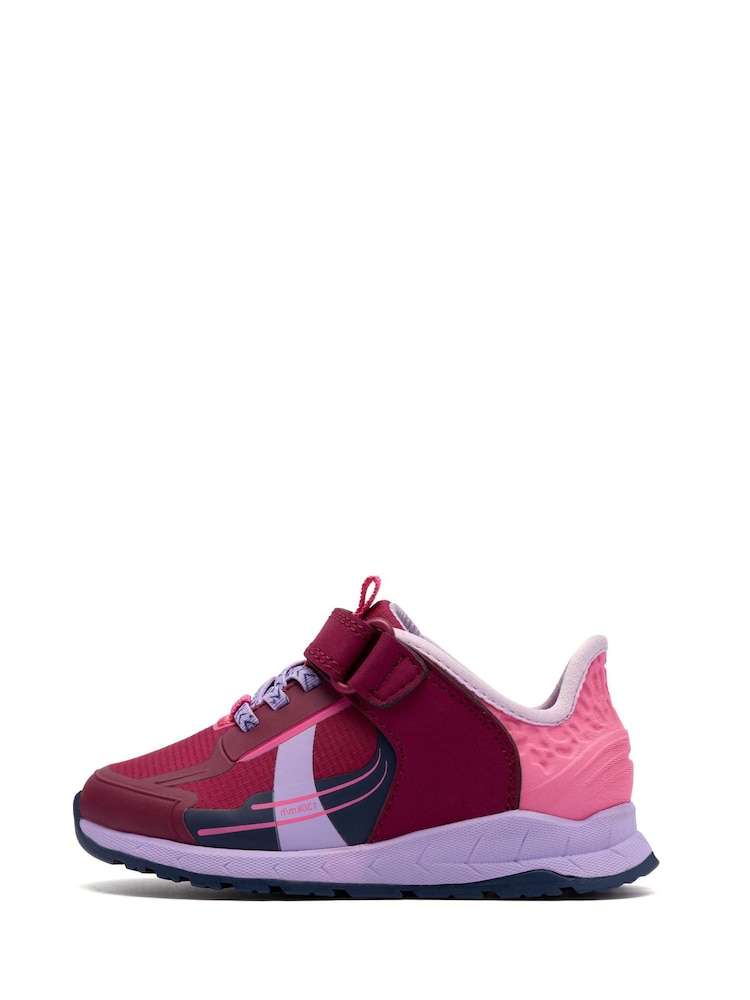 Clarks Red Selva Lane Toddler Shoes - Image 2 of 6