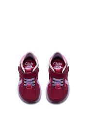 Clarks Red Selva Lane Toddler Shoes - Image 4 of 6