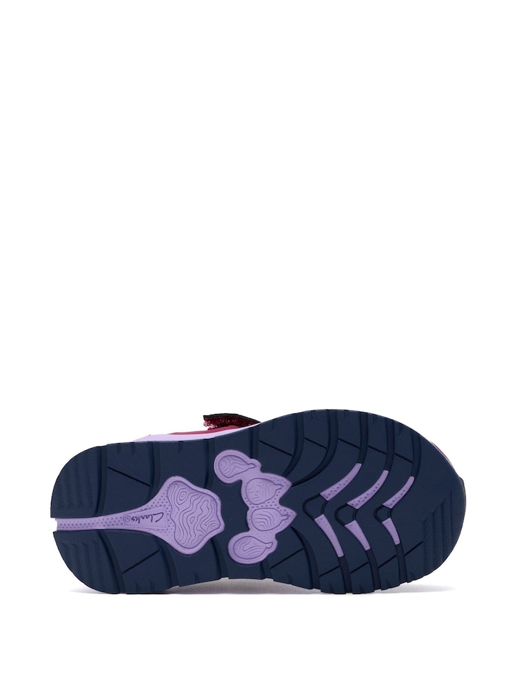 Clarks Red Selva Lane Toddler Shoes - Image 6 of 6