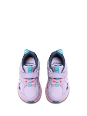 Clarks Purple Selva Hero Toddler Shoes - Image 5 of 6