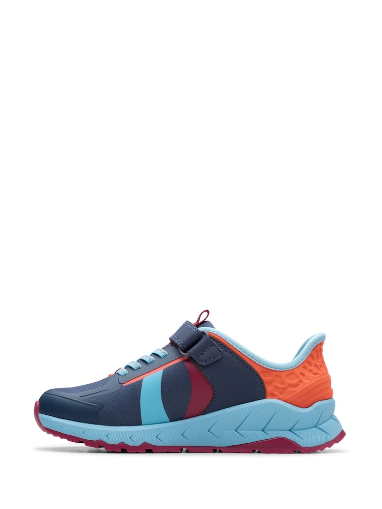Clarks Blue Selva Lane Kids Shoes - Image 2 of 6