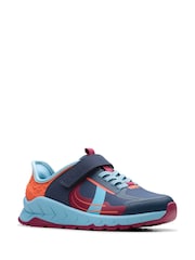Clarks Blue Selva Lane Kids Shoes - Image 3 of 6