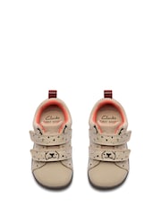 Clarks White Pre Walker Wish Toddler Shoes - Image 4 of 6