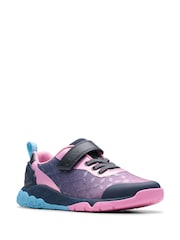 Clarks Blue Tidal Trail Kids Shoes - Image 5 of 6