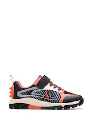 Clarks Black Steggy2 Fly Kids Shoes - Image 1 of 6