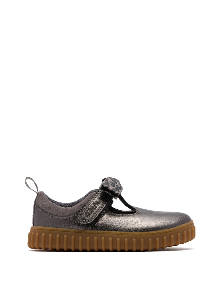 Clarks Brown Cove Bow Toddler Shoes - Image 1 of 6
