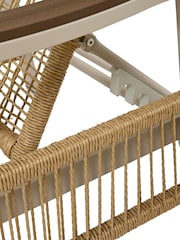 Outdoor Living Beige Montevideo Aluminium Sunlounger - Image 4 of 4