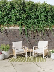 Outdoor Living Beige Montevideo 2 Seater Garden Furniture Set - Image 1 of 4