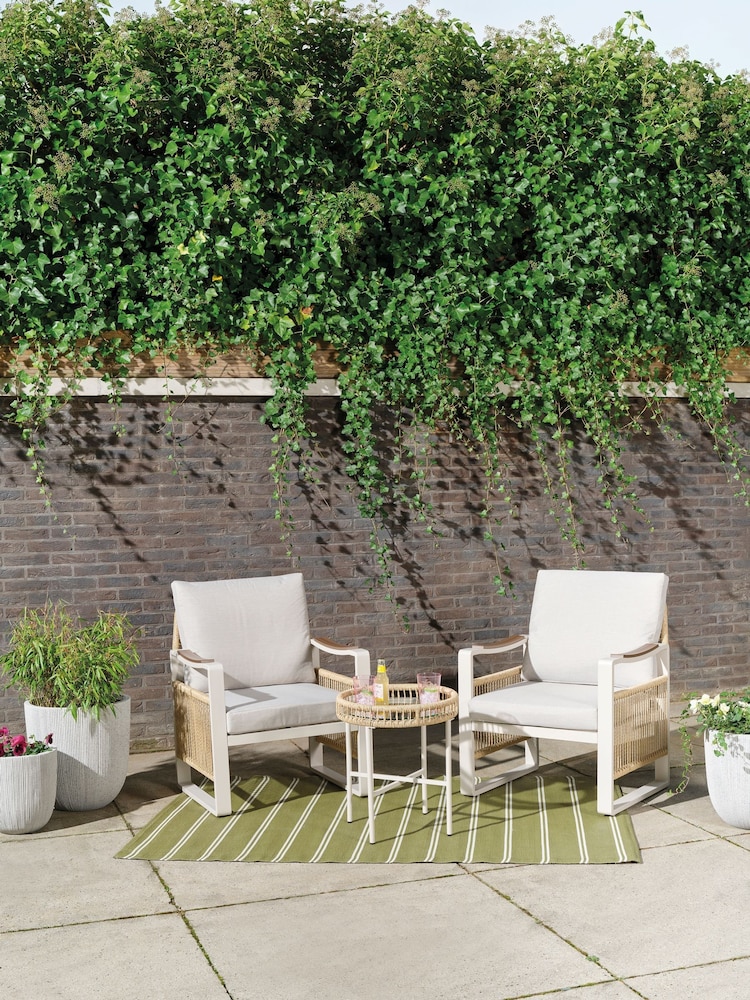 Outdoor Living Beige Montevideo 2 Seater Garden Furniture Set - Image 1 of 4 Outdoor Living Beige Montevideo 2 Seater Garden Furniture Set - Image 1 of 4