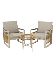 Outdoor Living Beige Montevideo 2 Seater Garden Furniture Set - Image 2 of 4