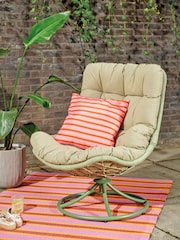 Outdoor Living Medellin Wicker Swivel Garden Chair - Image 1 of 3